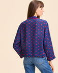 MILLE Clothing Reese Top in Navy Dot