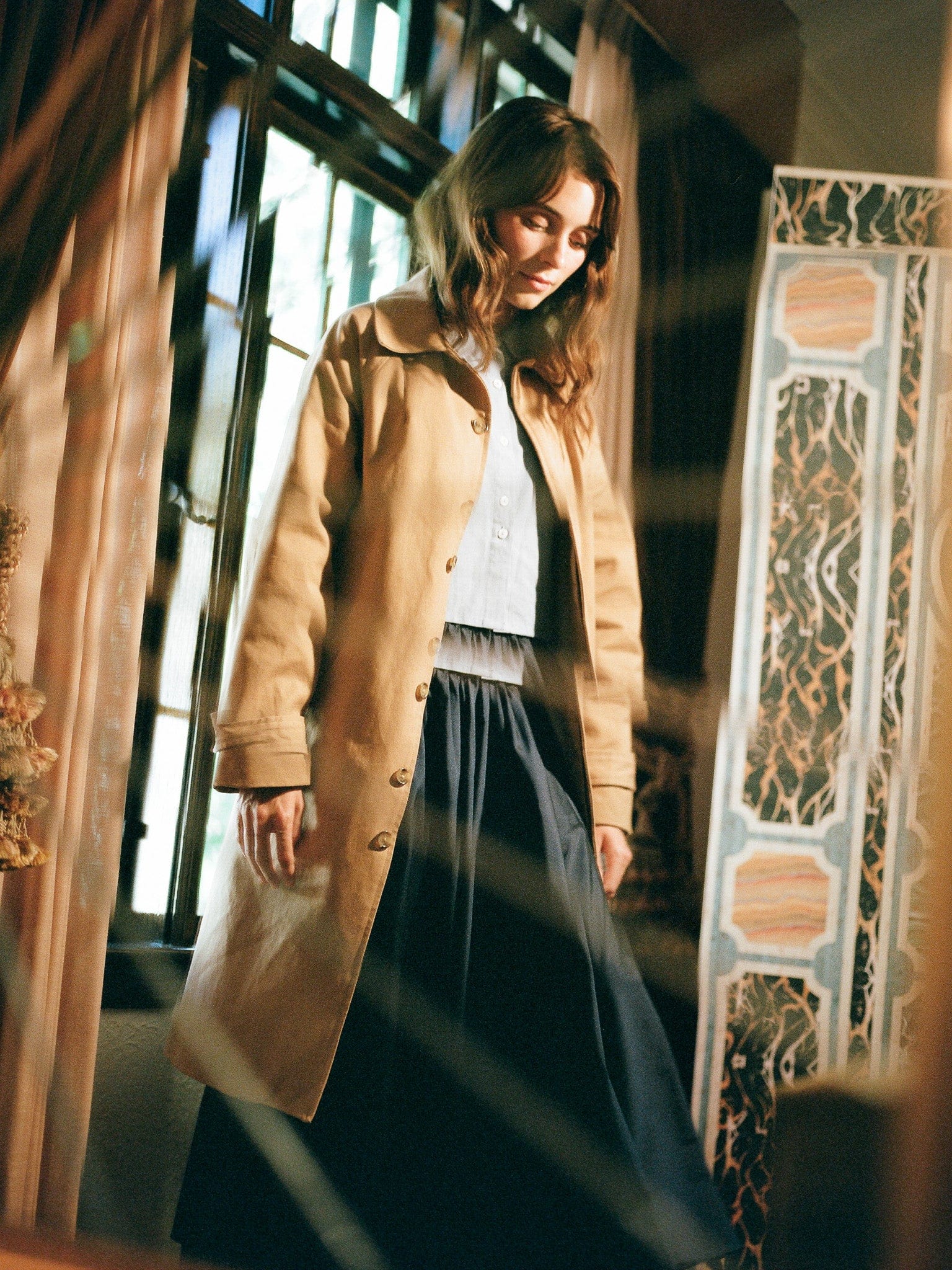 MILLE Clothing Reggie Trench in Almond