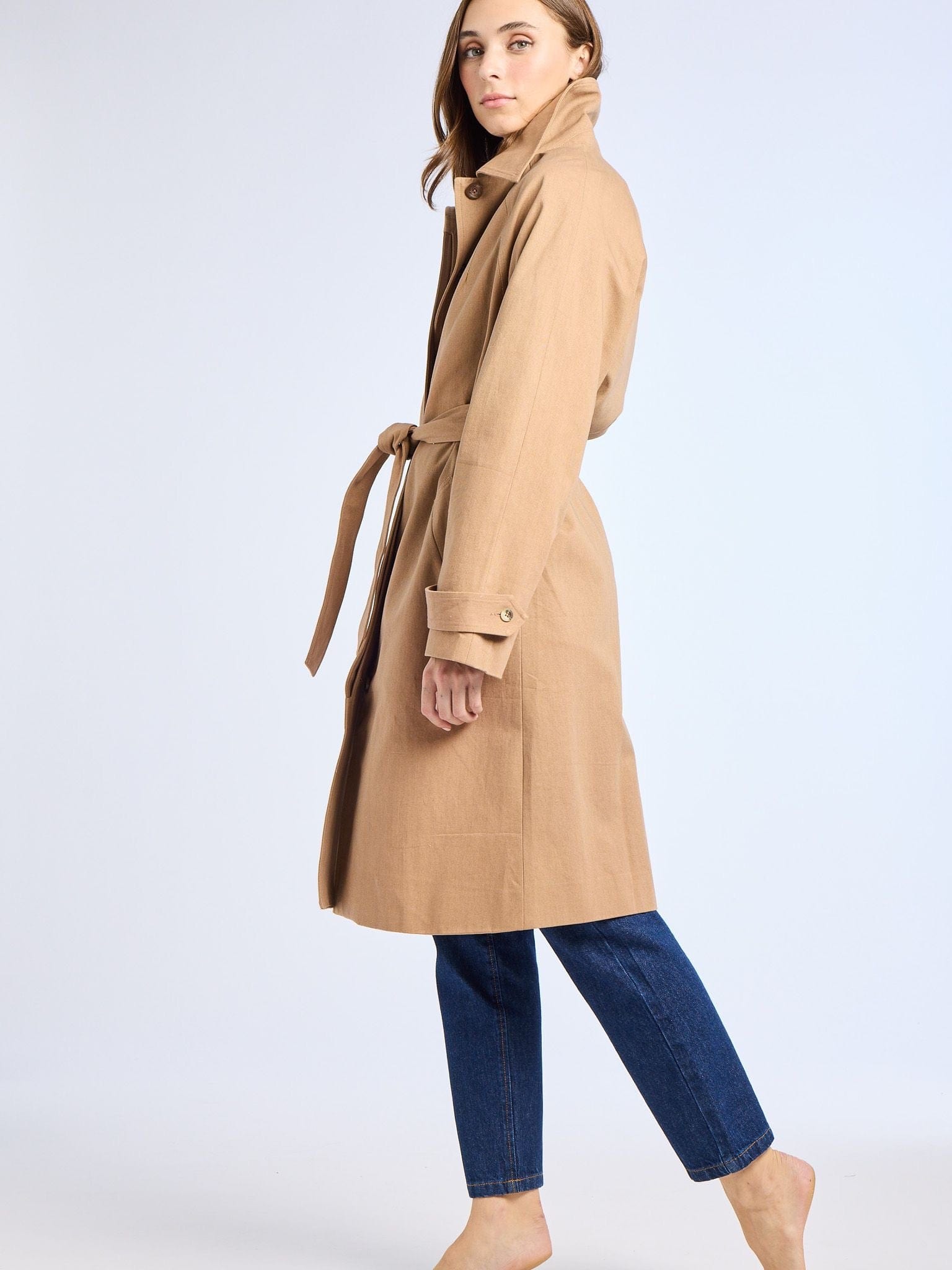 MILLE Clothing Reggie Trench in Almond