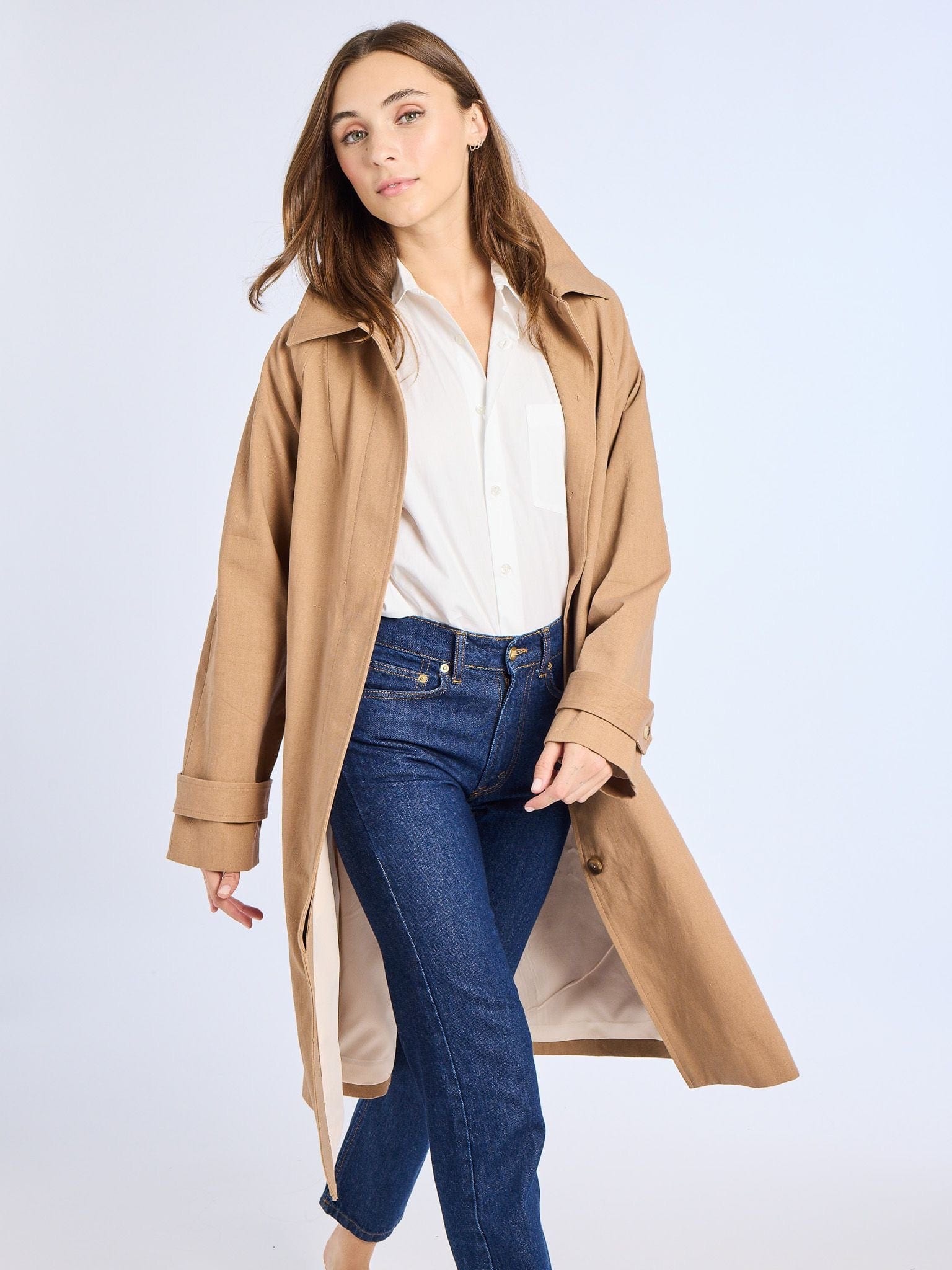 MILLE Clothing Reggie Trench in Almond