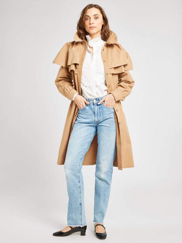 Renata Trench in Almond — view 5