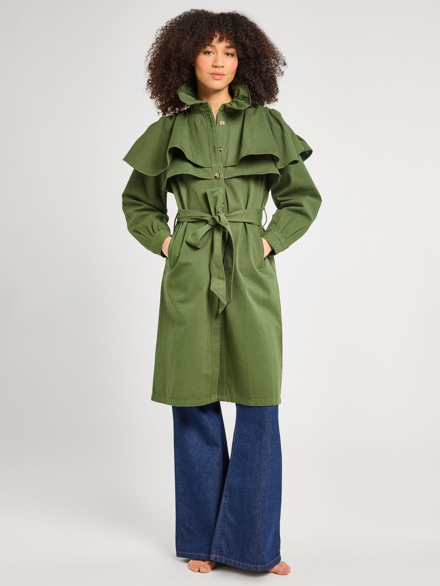 MILLE Clothing Renata Trench in Olive