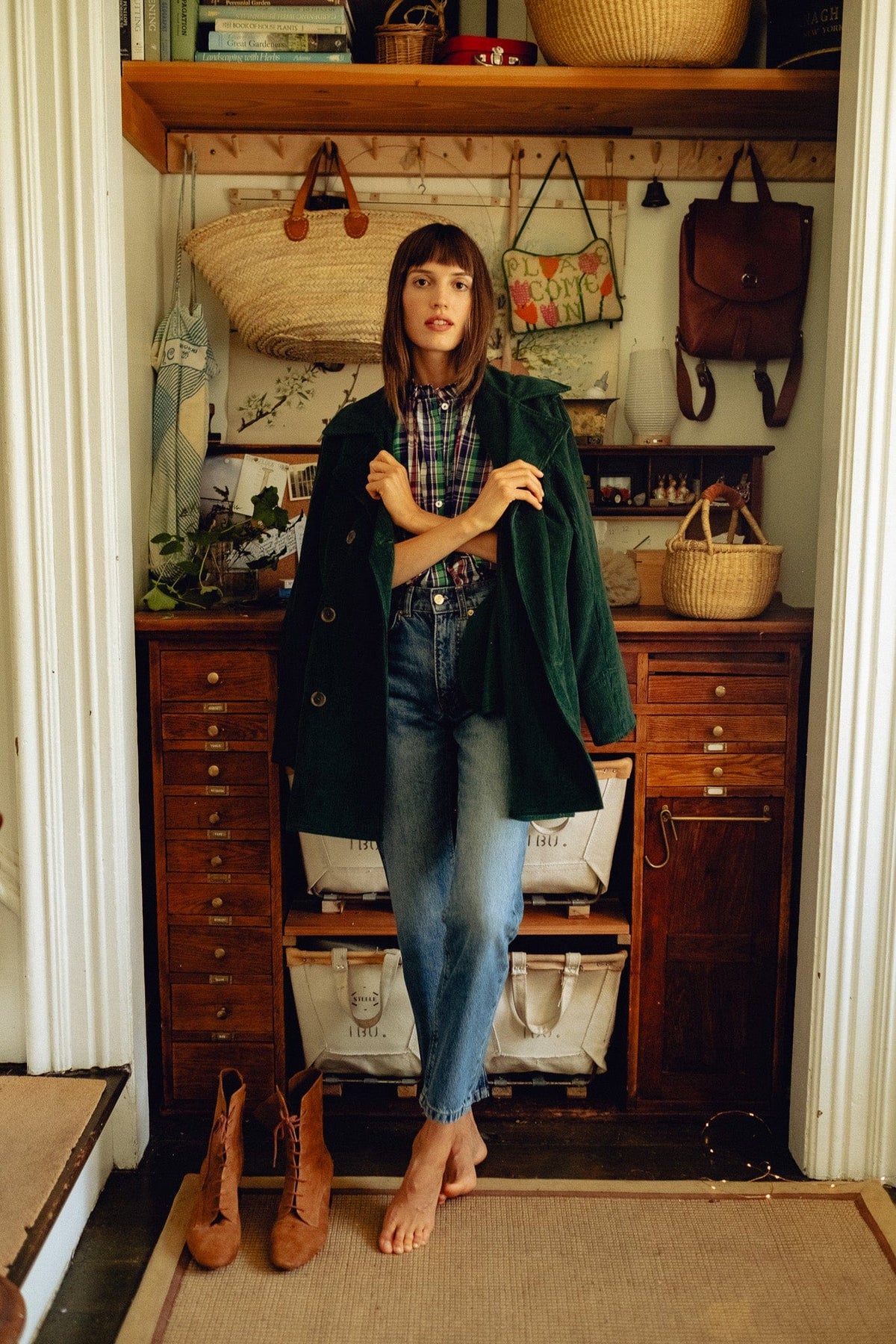 Ricky Peacoat in Spruce Cord — The cord