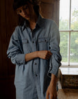MILLE Clothing River Top in Vintage Denim