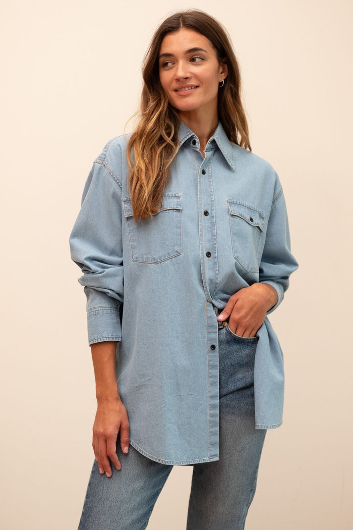 River Top in Vintage Denim