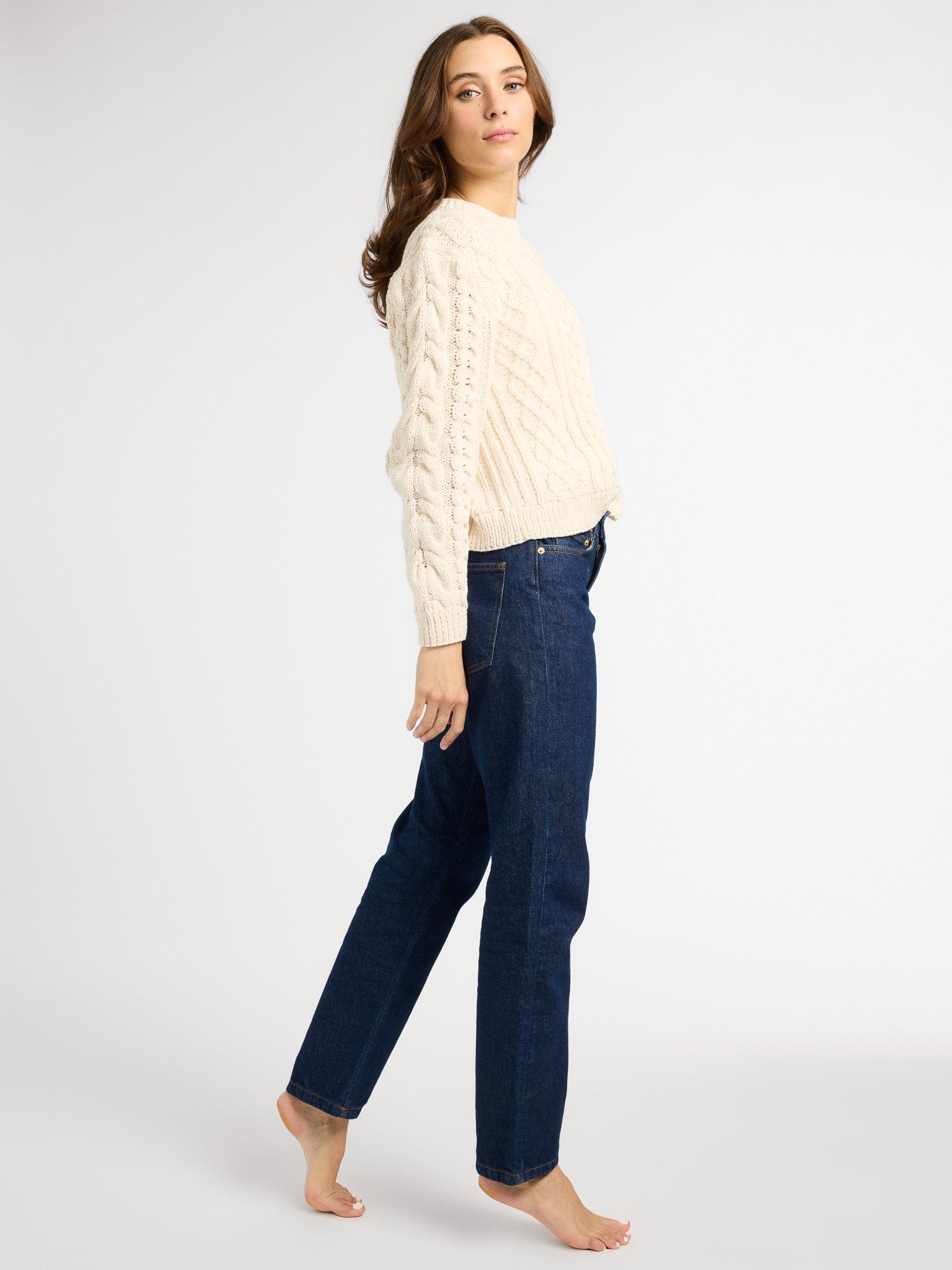 MILLE Clothing Rory Pullover in Ivory