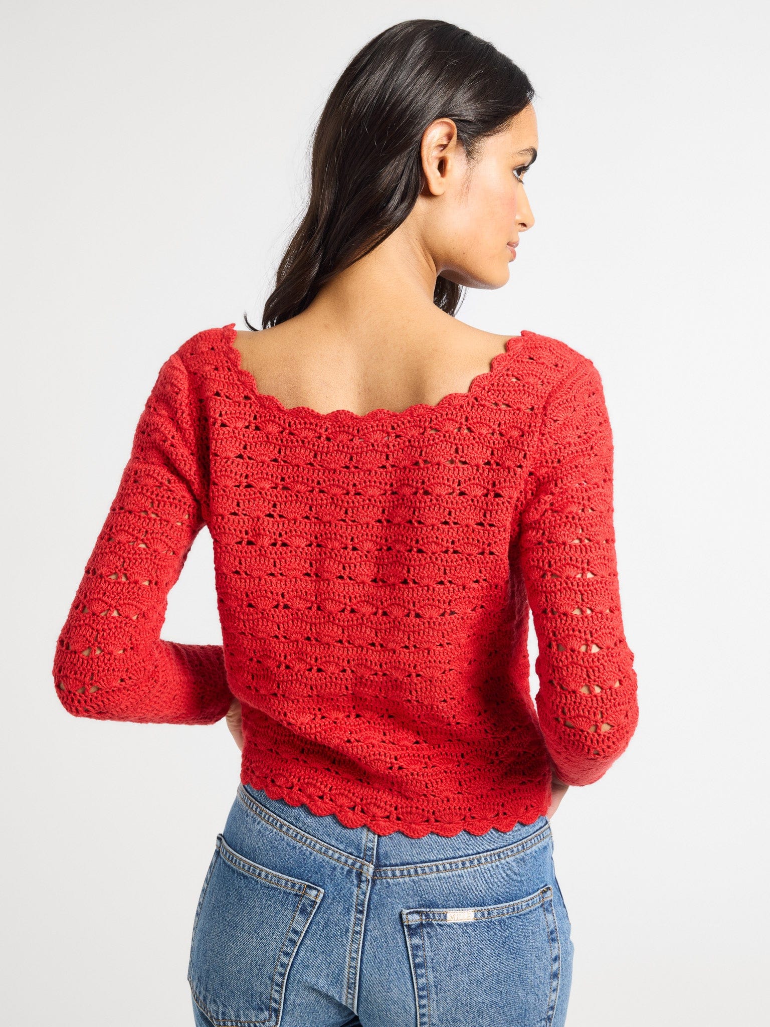 Rosie Cardigan in Cherry – MILLE