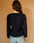 MILLE Clothing Rosita Cardigan in Navy