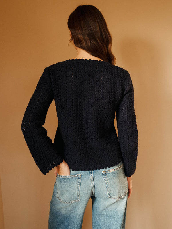 Rosita Cardigan in Navy — view 8