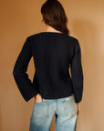 MILLE Clothing Rosita Cardigan in Navy
