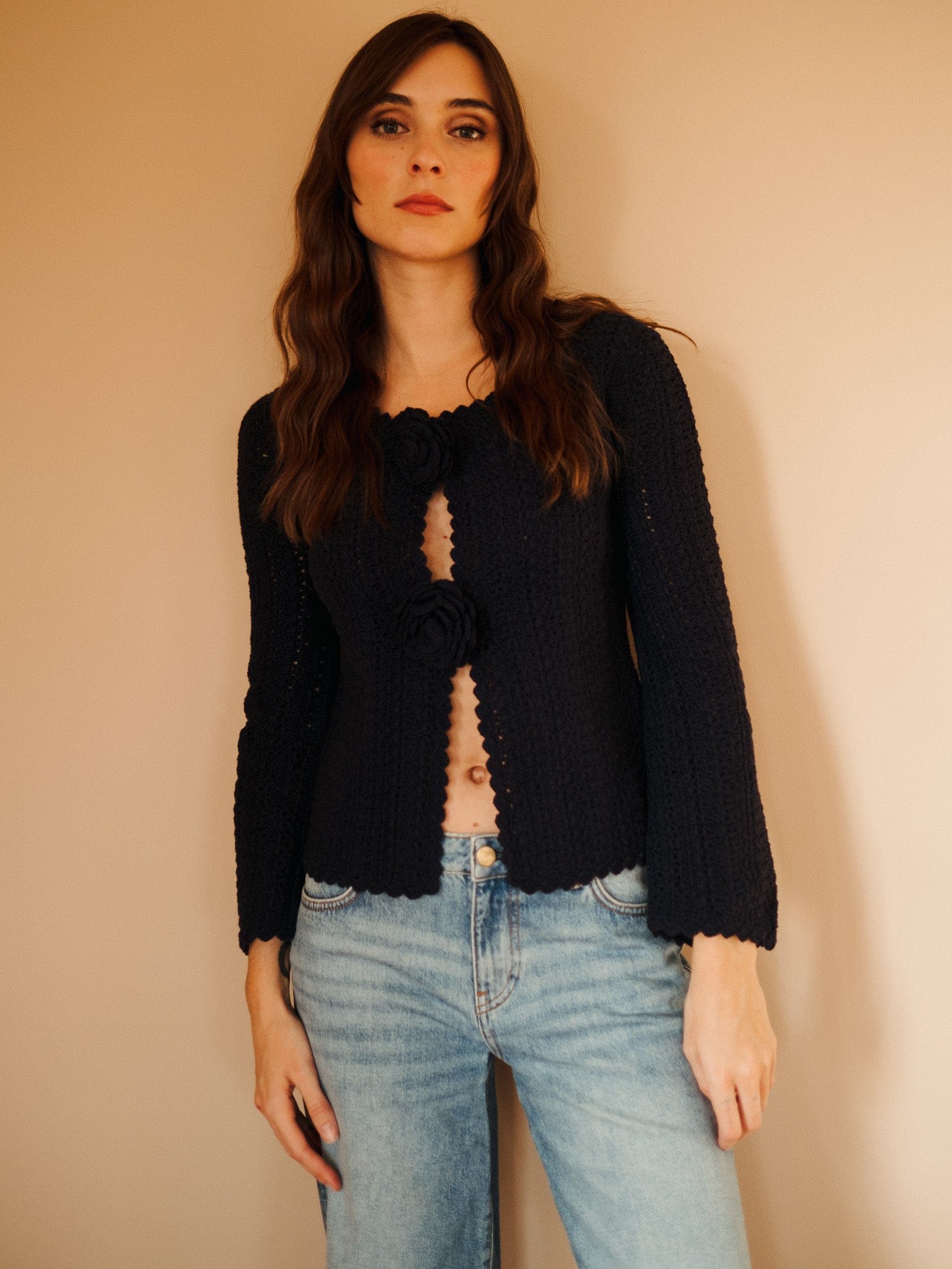 MILLE Clothing Rosita Cardigan in Navy