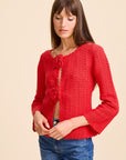 MILLE Clothing Rosita Cardigan in Scarlet