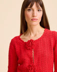 MILLE Clothing Rosita Cardigan in Scarlet
