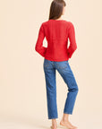 MILLE Clothing Rosita Cardigan in Scarlet