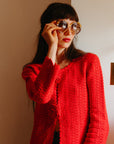MILLE Clothing Rosita Cardigan in Scarlet
