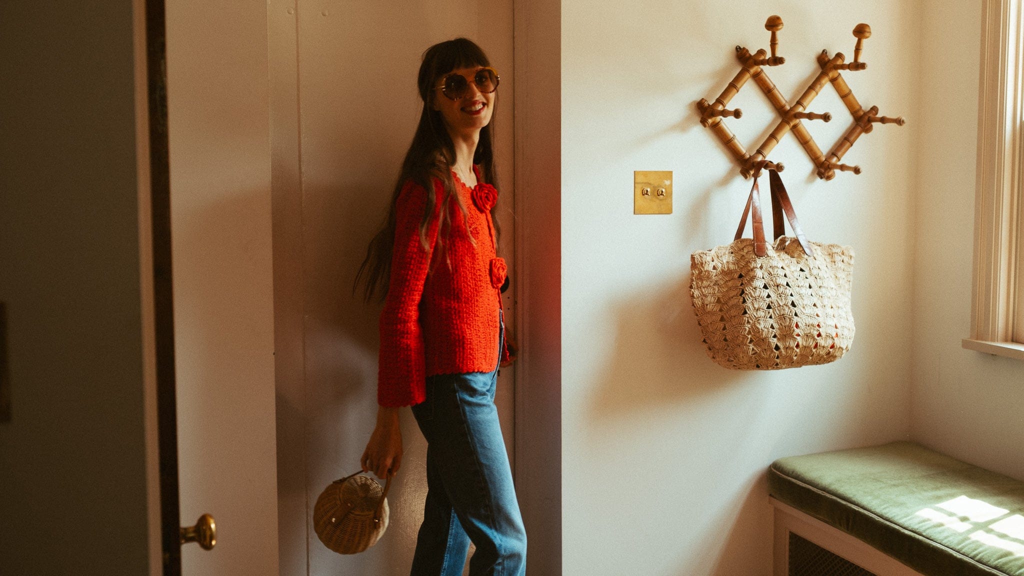 MILLE Clothing Rosita Cardigan in Scarlet