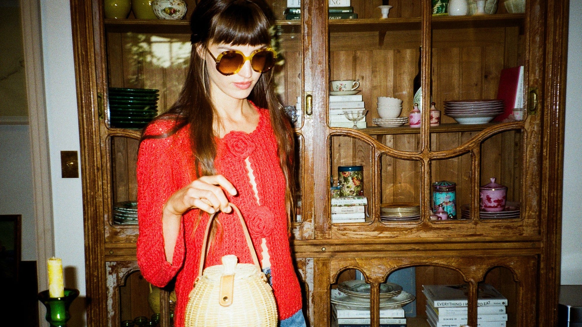 MILLE Clothing Rosita Cardigan in Scarlet