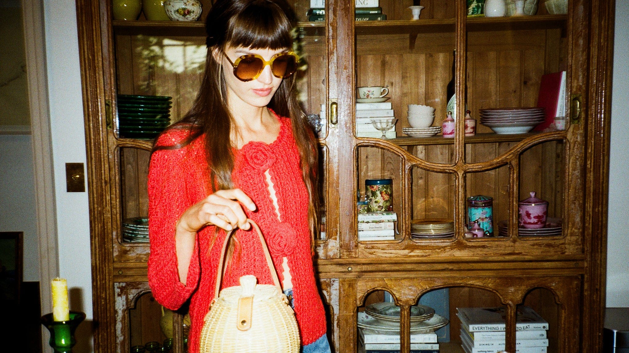 MILLE Clothing Rosita Cardigan in Scarlet