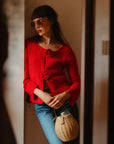MILLE Clothing Rosita Cardigan in Scarlet