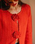 MILLE Clothing Rosita Cardigan in Scarlet