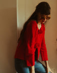 MILLE Clothing Rosita Cardigan in Scarlet