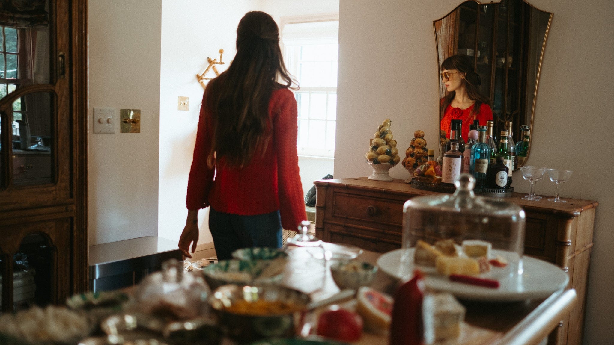 MILLE Clothing Rosita Cardigan in Scarlet