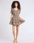MILLE Clothing Rowan Skirt in Cocoa Floral