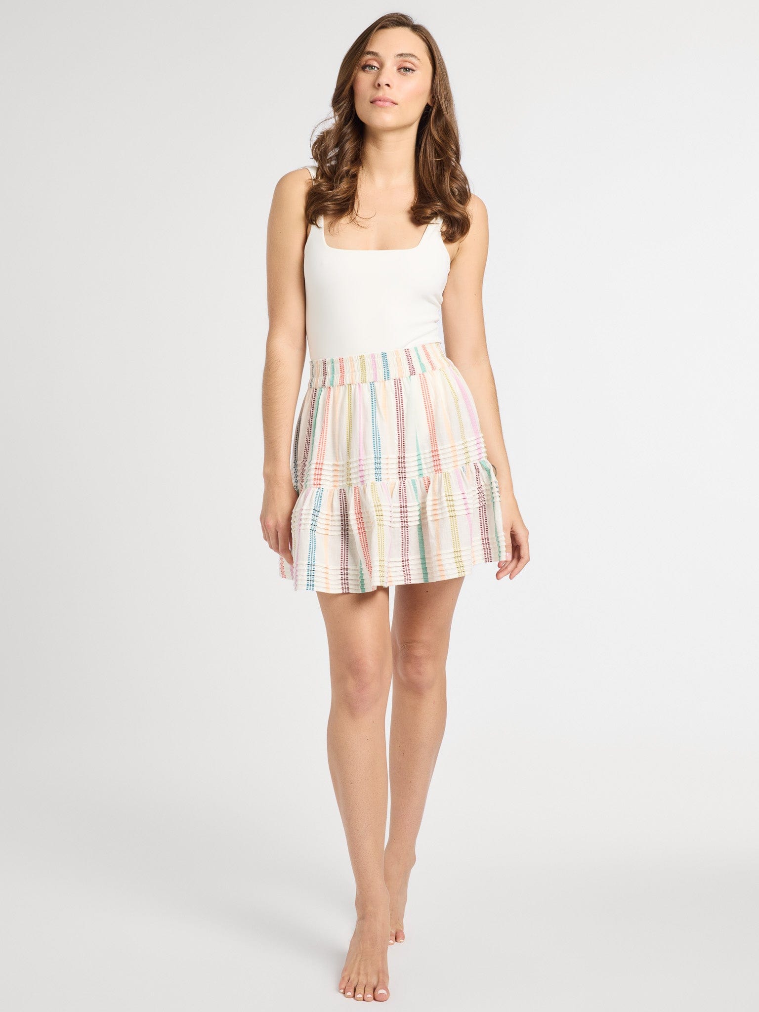 MILLE Clothing Rowan Skirt in Mallorca Stripe