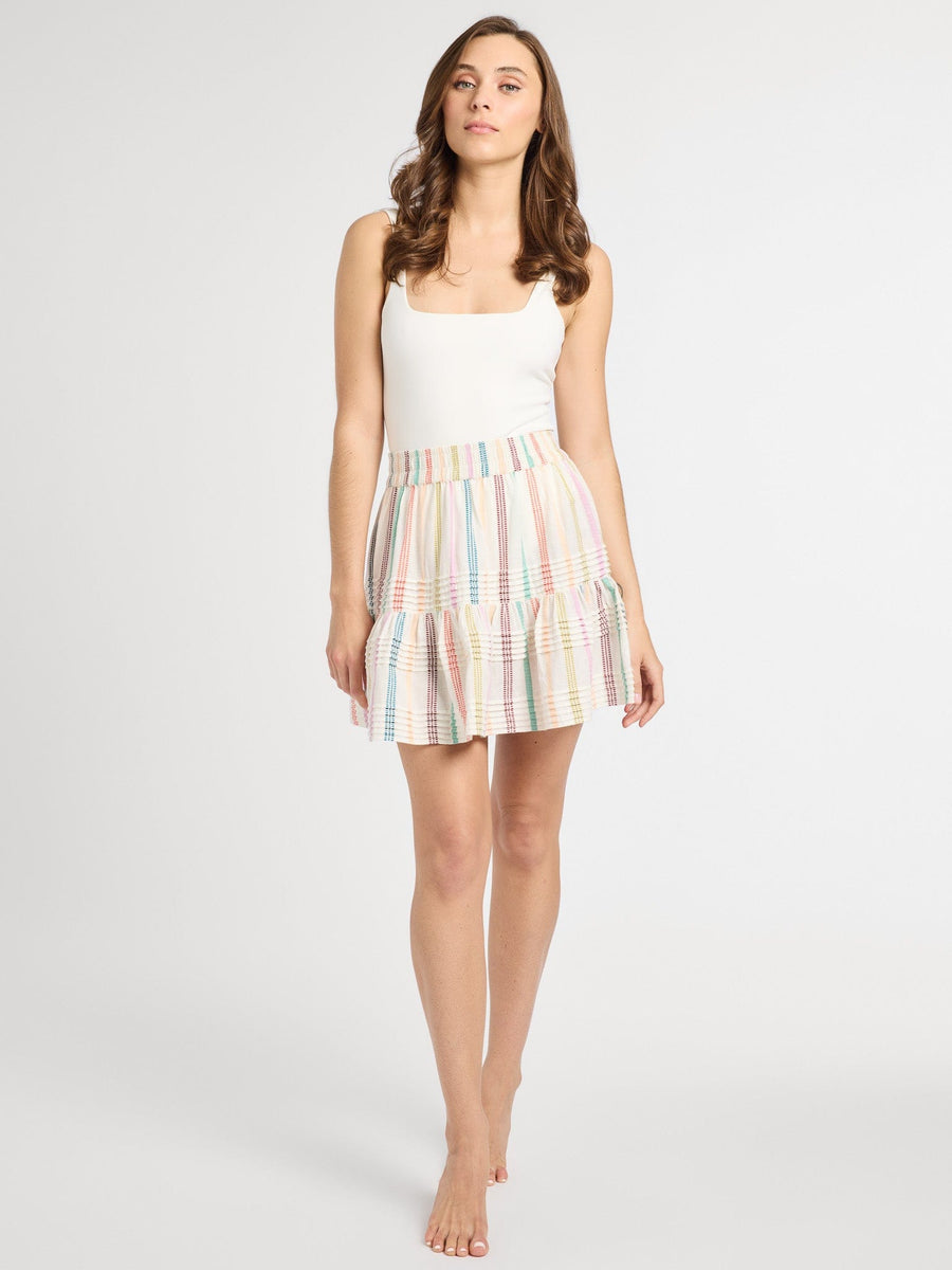 Rowan Skirt in Mallorca Stripe — alternate view