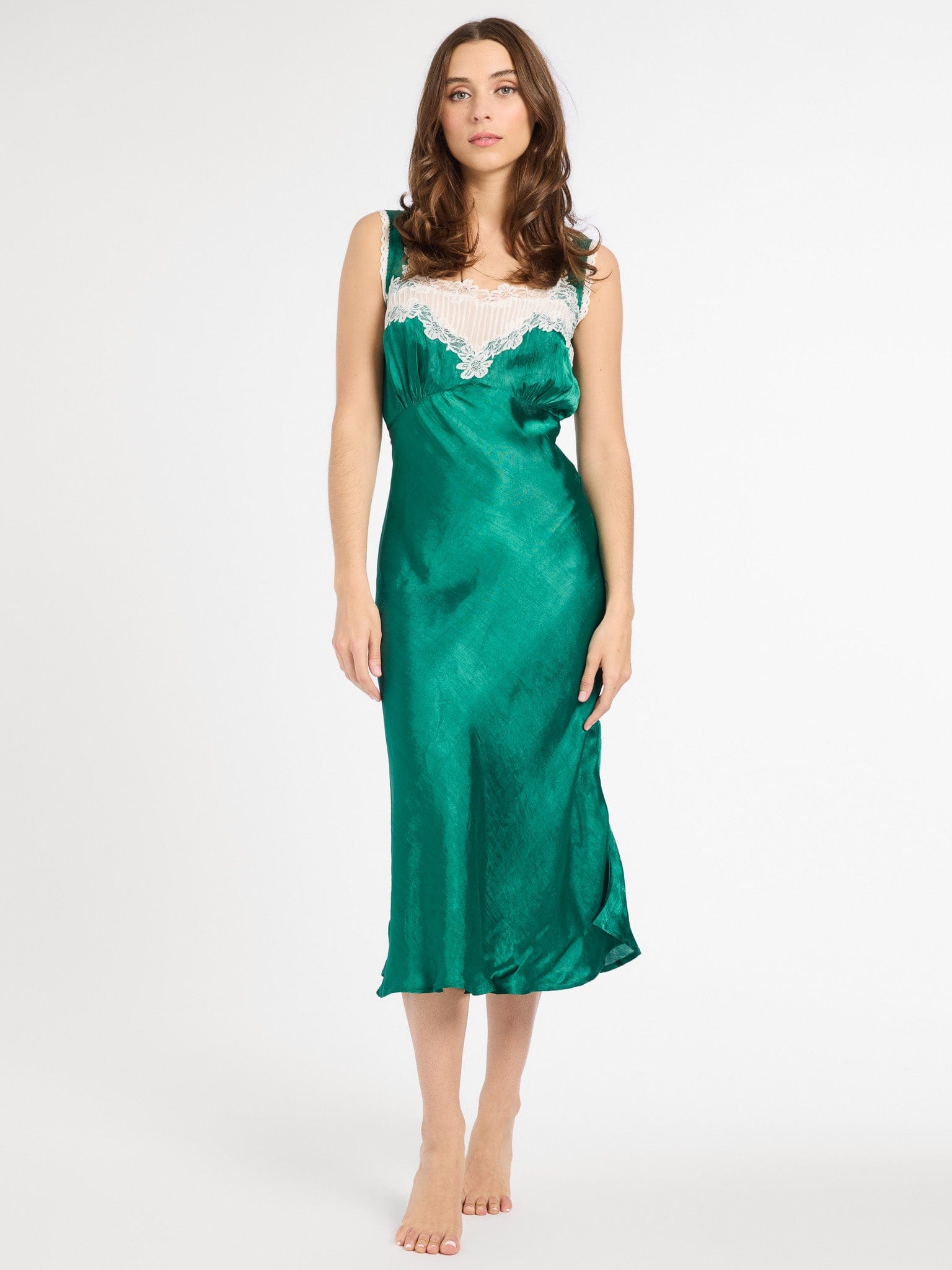 MILLE Clothing Rowe Dress in Emerald