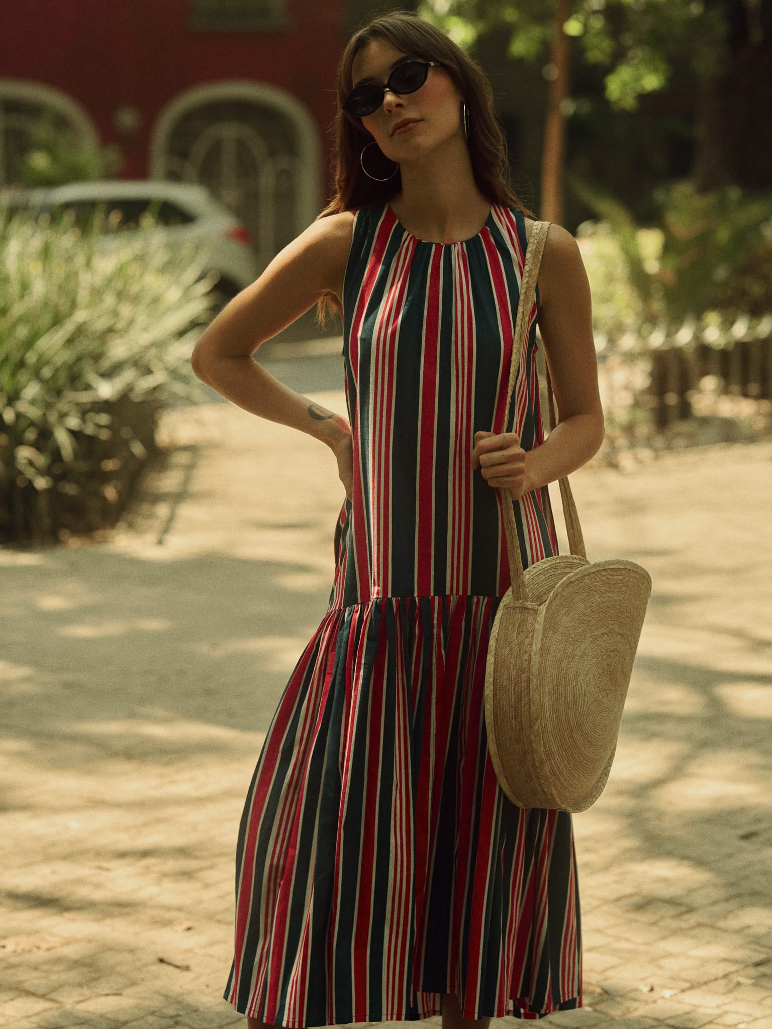 MILLE Clothing Sabine Dress in Sailing Stripe