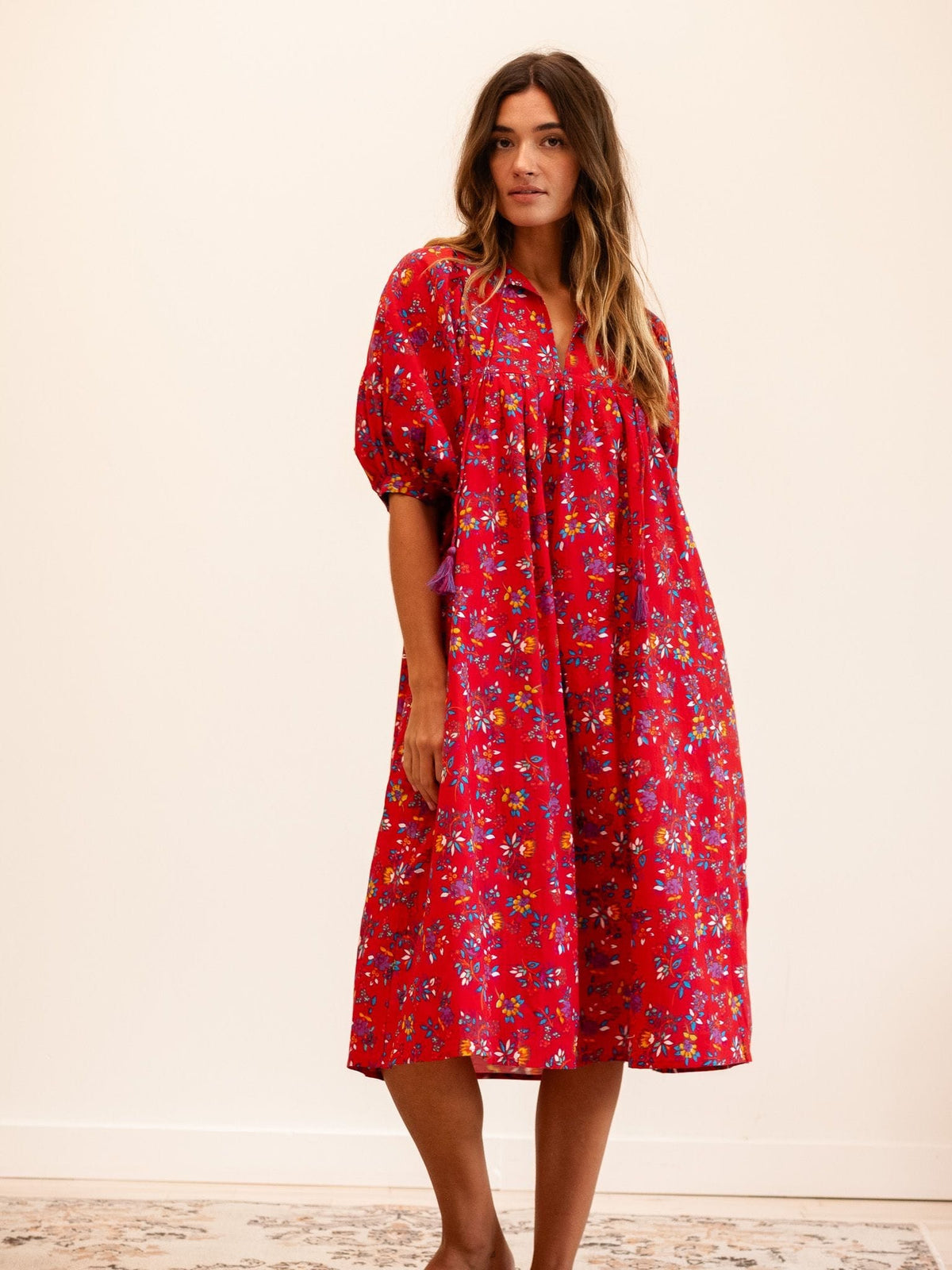 Saffron Dress in Isola — The cut