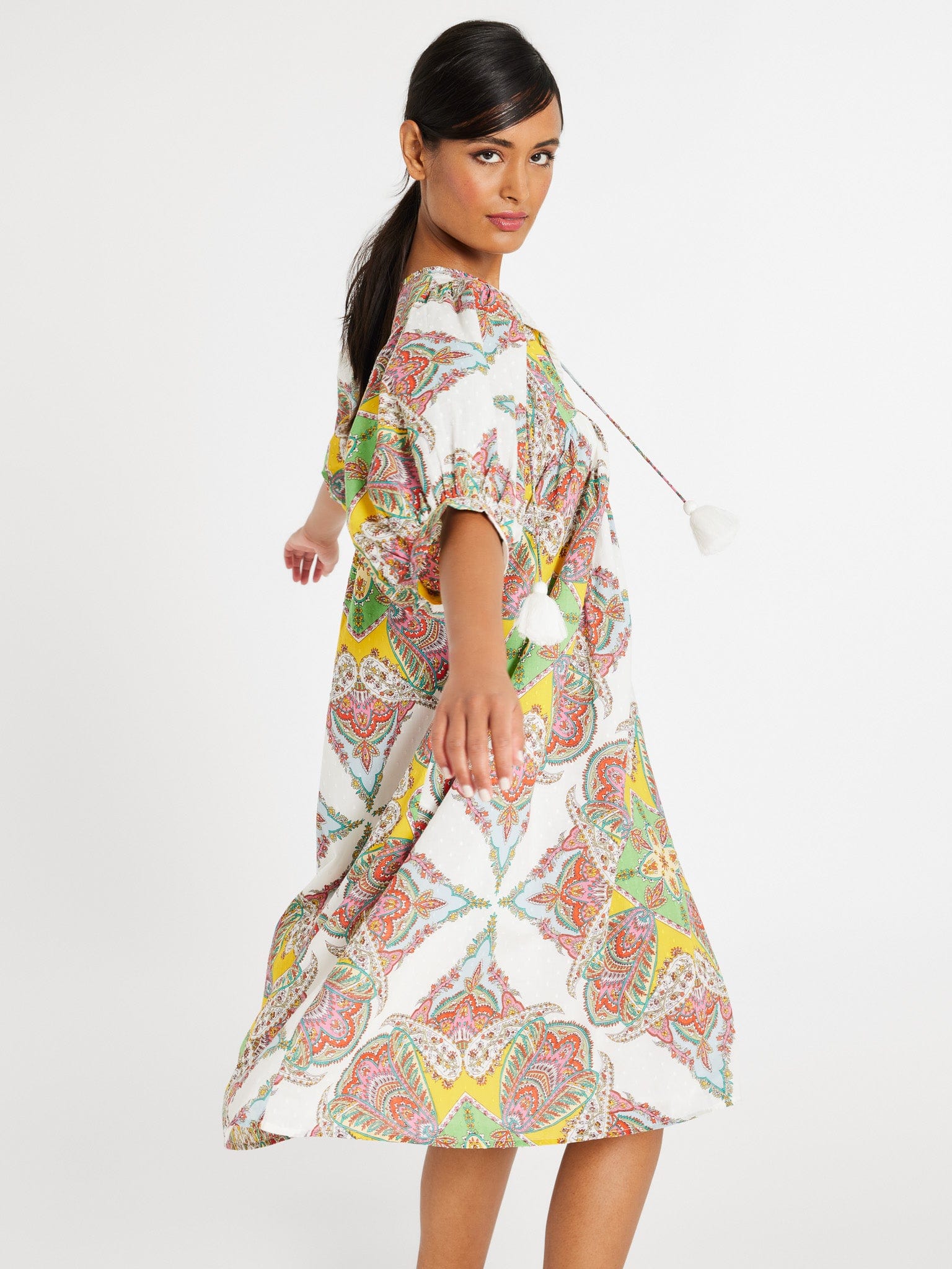 Saffron Dress in Kaleidoscope – MILLE