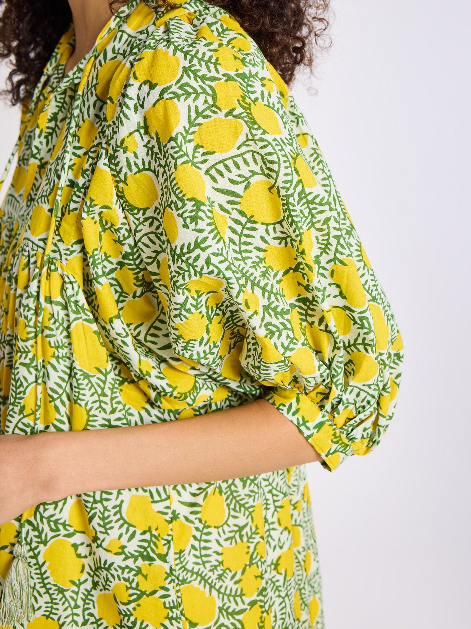 MILLE Clothing Saffron Dress in Lemons