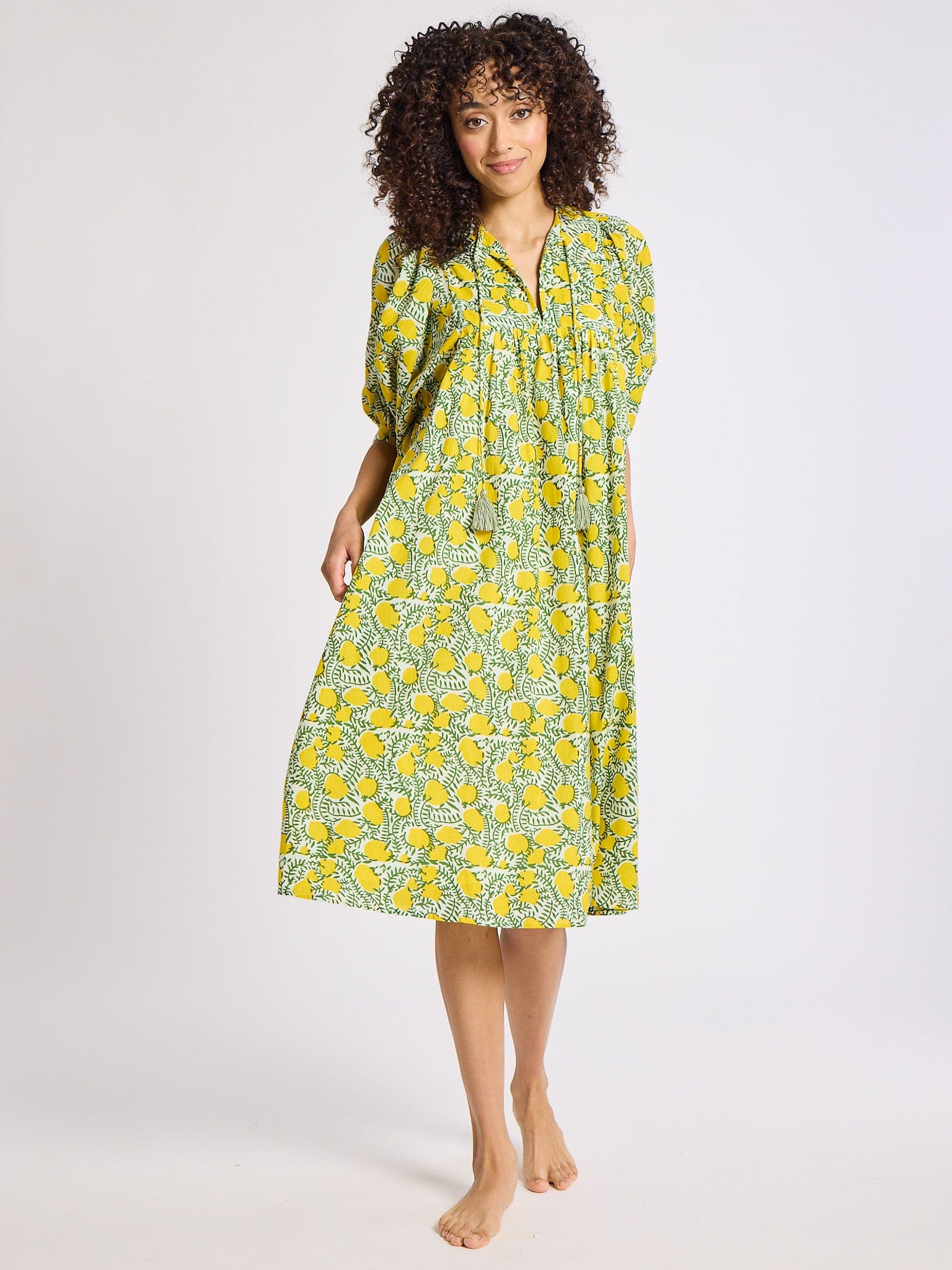 MILLE Clothing Saffron Dress in Lemons