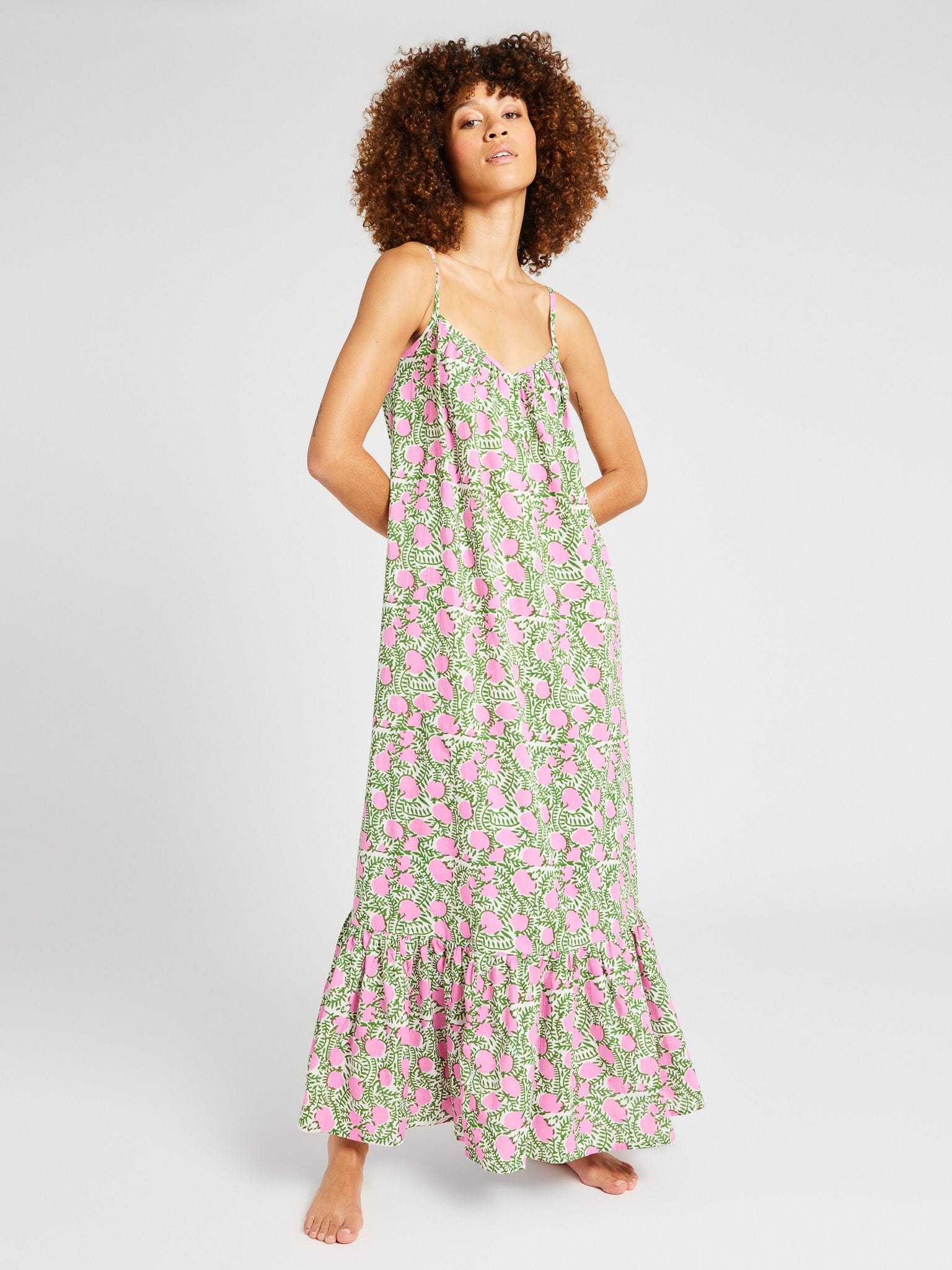 MILLE Clothing Sienna Dress in Pink Lemonade