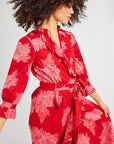 MILLE Clothing Simone Dress in Crimson Floral