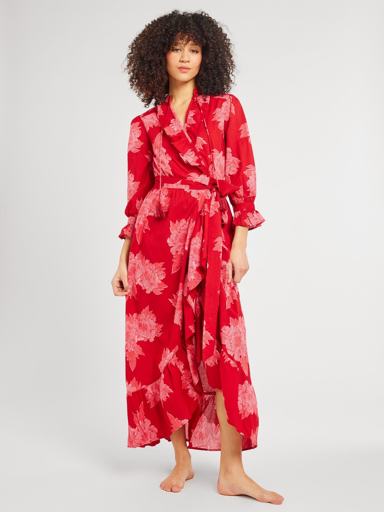 MILLE Clothing Simone Dress in Crimson Floral