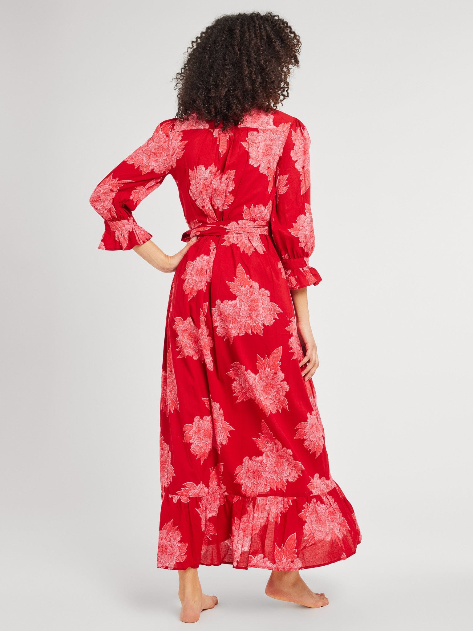 MILLE Clothing Simone Dress in Crimson Floral