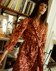 MILLE Clothing Simone Dress in Peach Montmartre