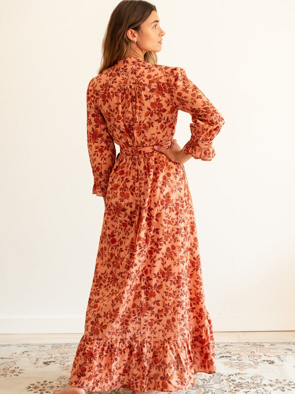 Simone Dress in Peach Montmartre — view 21