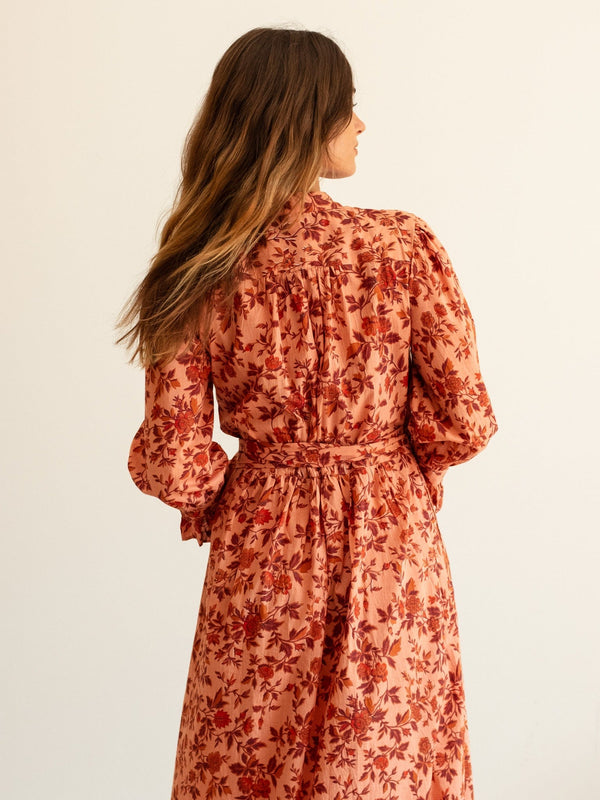 Simone Dress in Peach Montmartre — view 7