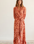 MILLE Clothing Simone Dress in Peach Montmartre