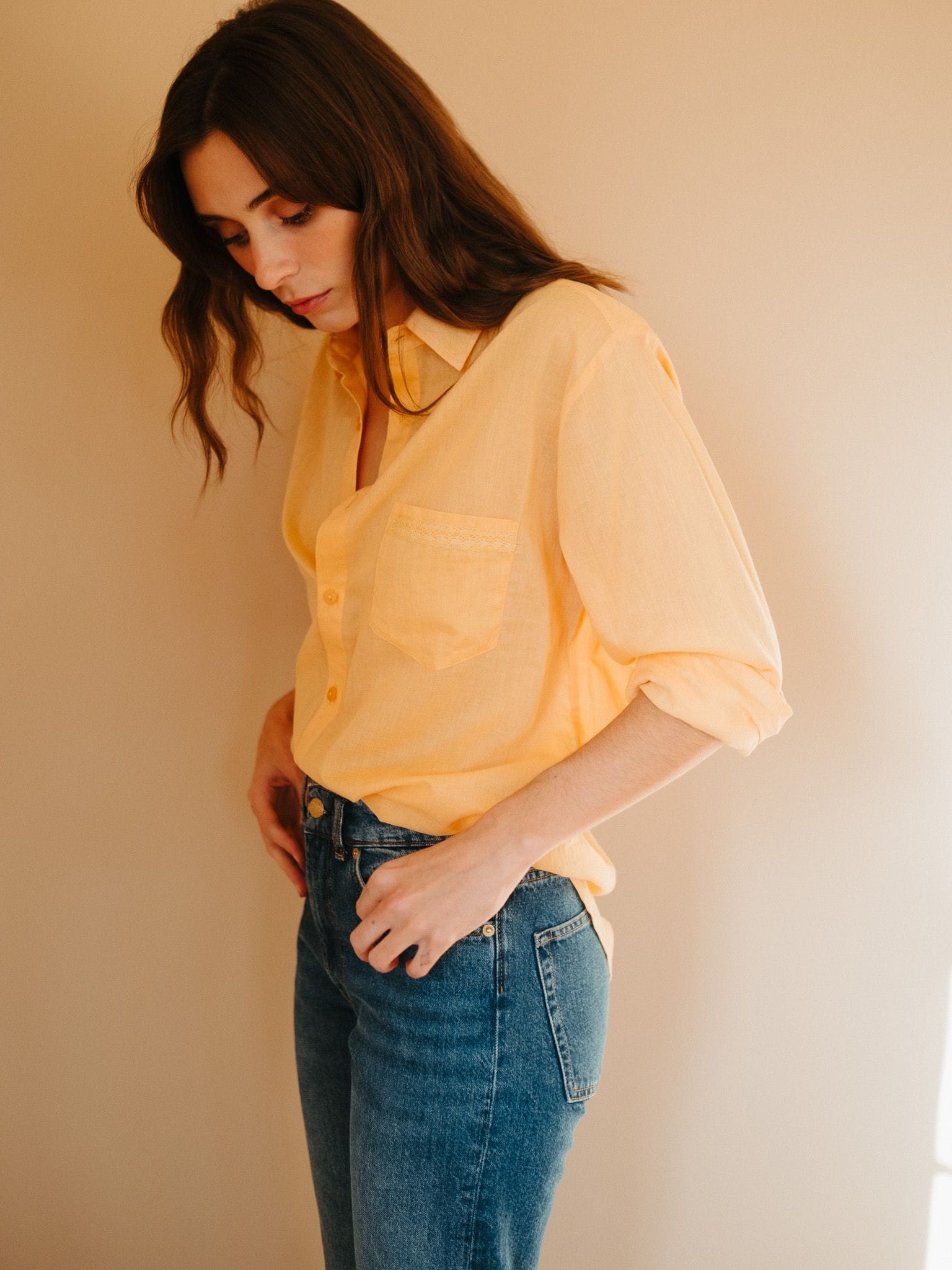 MILLE Clothing Sofia Top in Apricot