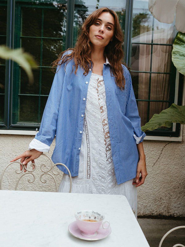 Sofia Top in London Stripe — view 25