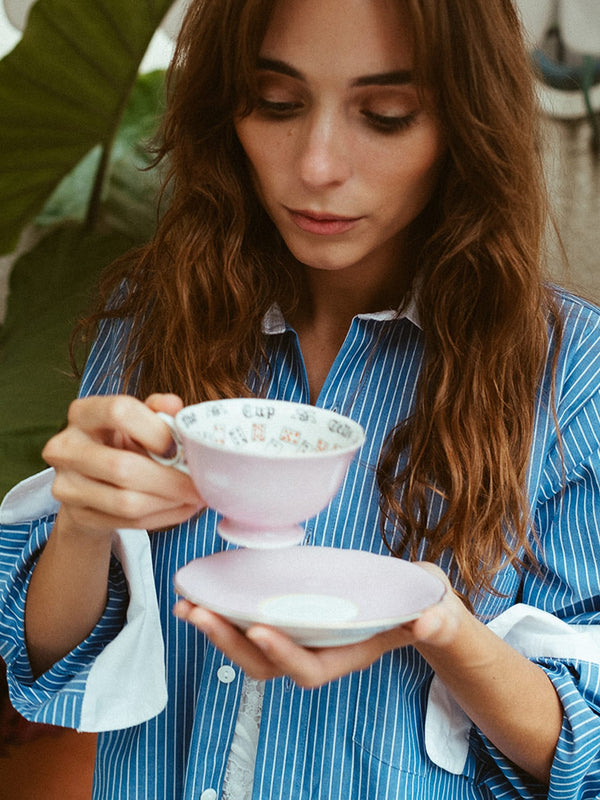 Sofia Top in London Stripe — view 24
