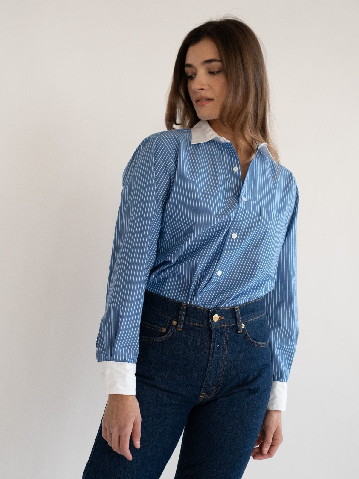 Sofia Top in London Stripe — The cloth