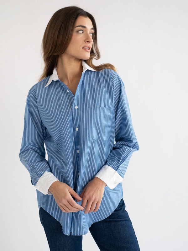 Sofia Top in London Stripe — view 8