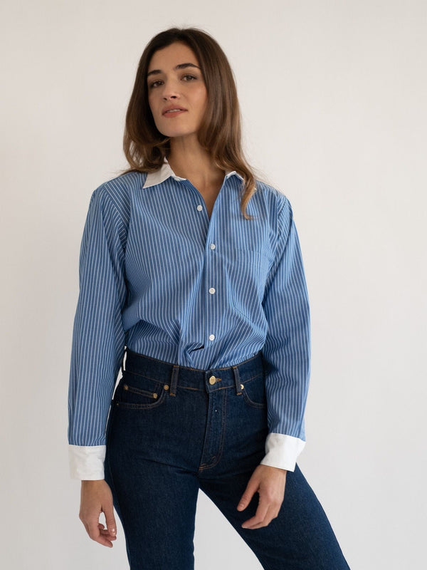 Sofia Top in London Stripe — view 4