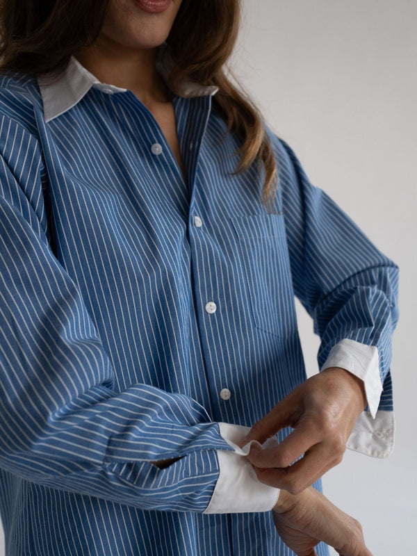 Sofia Top in London Stripe — view 10